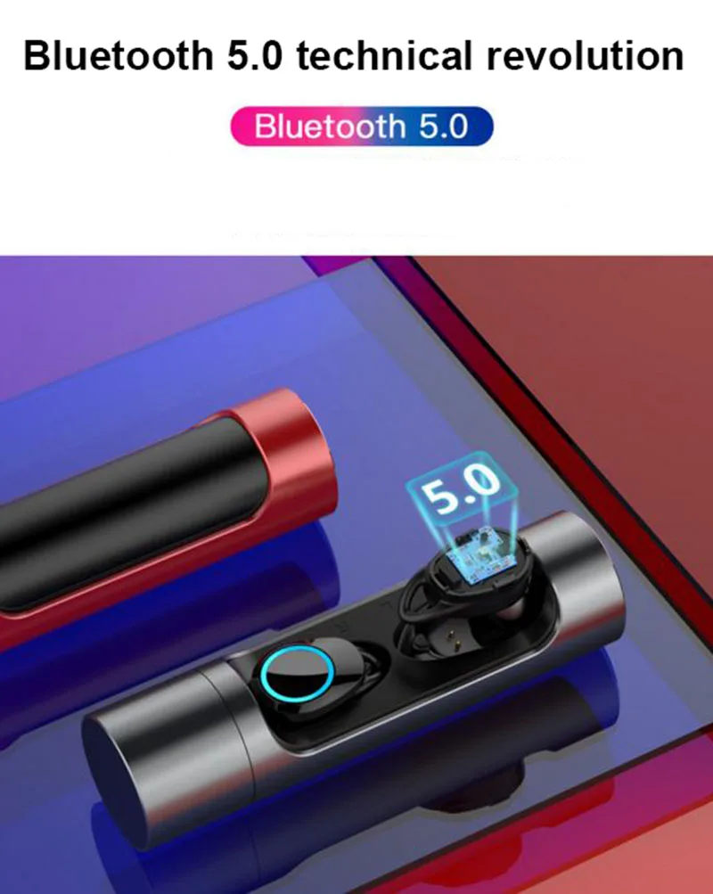 X8 Bluetooth 5.0 Touch Control TWS Earphone EDR Mini Twins Stereo Microphone True Wireless Earbuds for All Smart Phone Earpiece