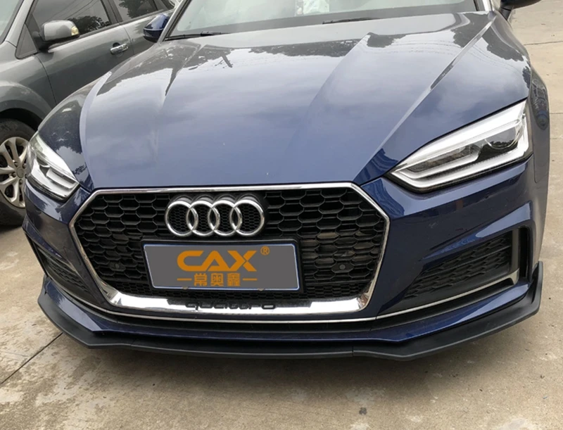 Car front bumper 3-section carbon fiber pattern ABS material for Audi A5 B9- car exterior parts