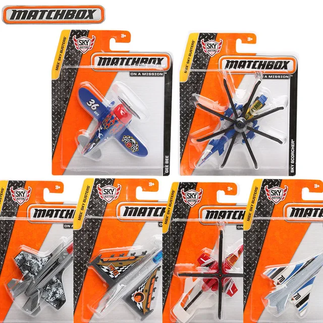 Authorized Matchbox City of Heroes Series Sky Busters Airplane Model