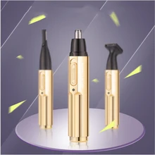 Триммер Bose 3 в 1, электрический триммер для волос в носу, перезаряжаемый триммер для бровей, ухода за лицом, бороды, Мужская бритва для ушей, волос в носу