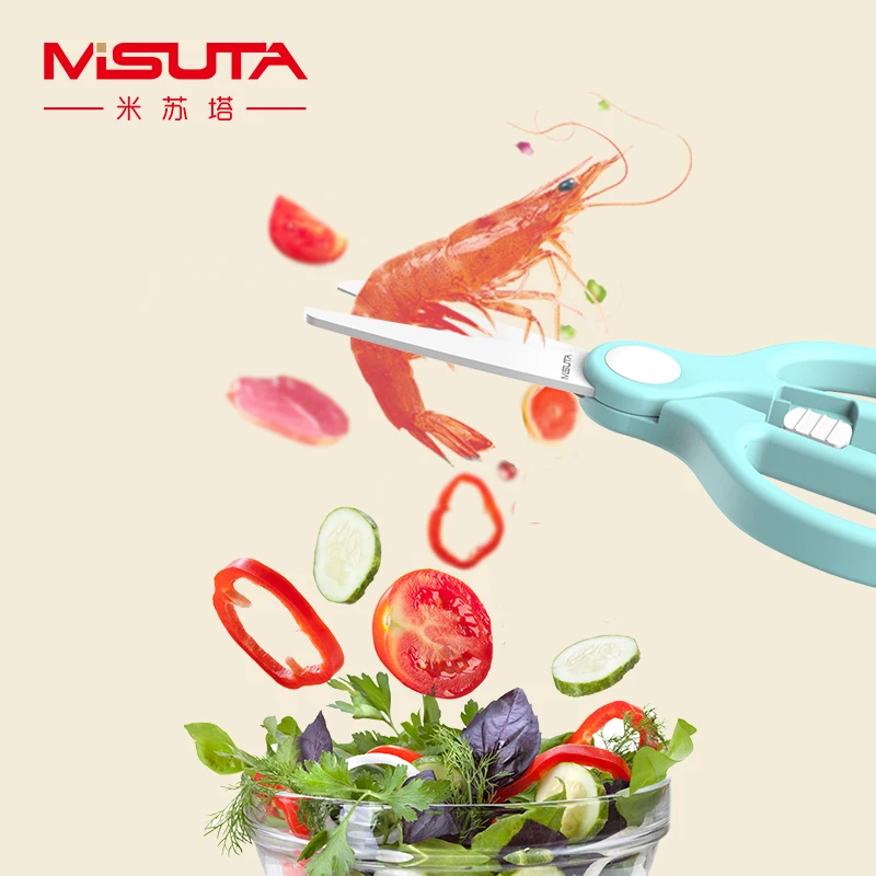 Baby Ceramic Food Shears Vegetable Noddles Meats Supplementary Food Cutter Safe Feeding Scissors Baby Ceramic Food Shears Vegetable Noddles Meats Supplementary Food Cutter Safe Feeding Scissors