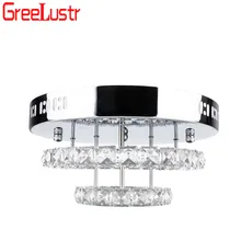 23W Modern Crystal LED Ceiling light Fixture For Indoor Lamp Surface Mounted Ceiling Lamp For Dining Room Aisle Corridor Light modern ceiling glass corridor light 1 pcs simple sun lamp entrance porch lamp led crystal lamp ceiling lamp bedroom indoor light