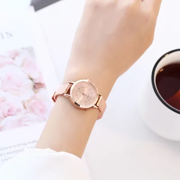 

Hot Sale Women Watches Simple Roman Numerals Dial Ladies Glass Gemstone Quartz Wristwatch Mesh Strap Clock Relojes Para Mujer#L