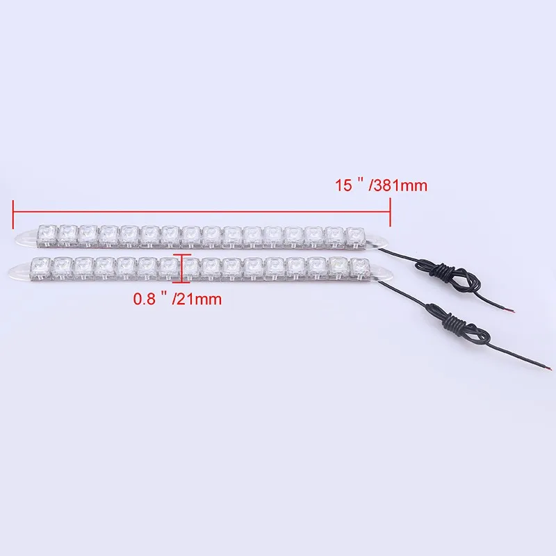 POSSBAY 6/8/9/10/12/14/16/18/20 светодиодов Гибкие Светодиодные ходовые огни со змеиным рисунком полоса типа Универсальный дневного Противотуманные огни для BMW Ford
