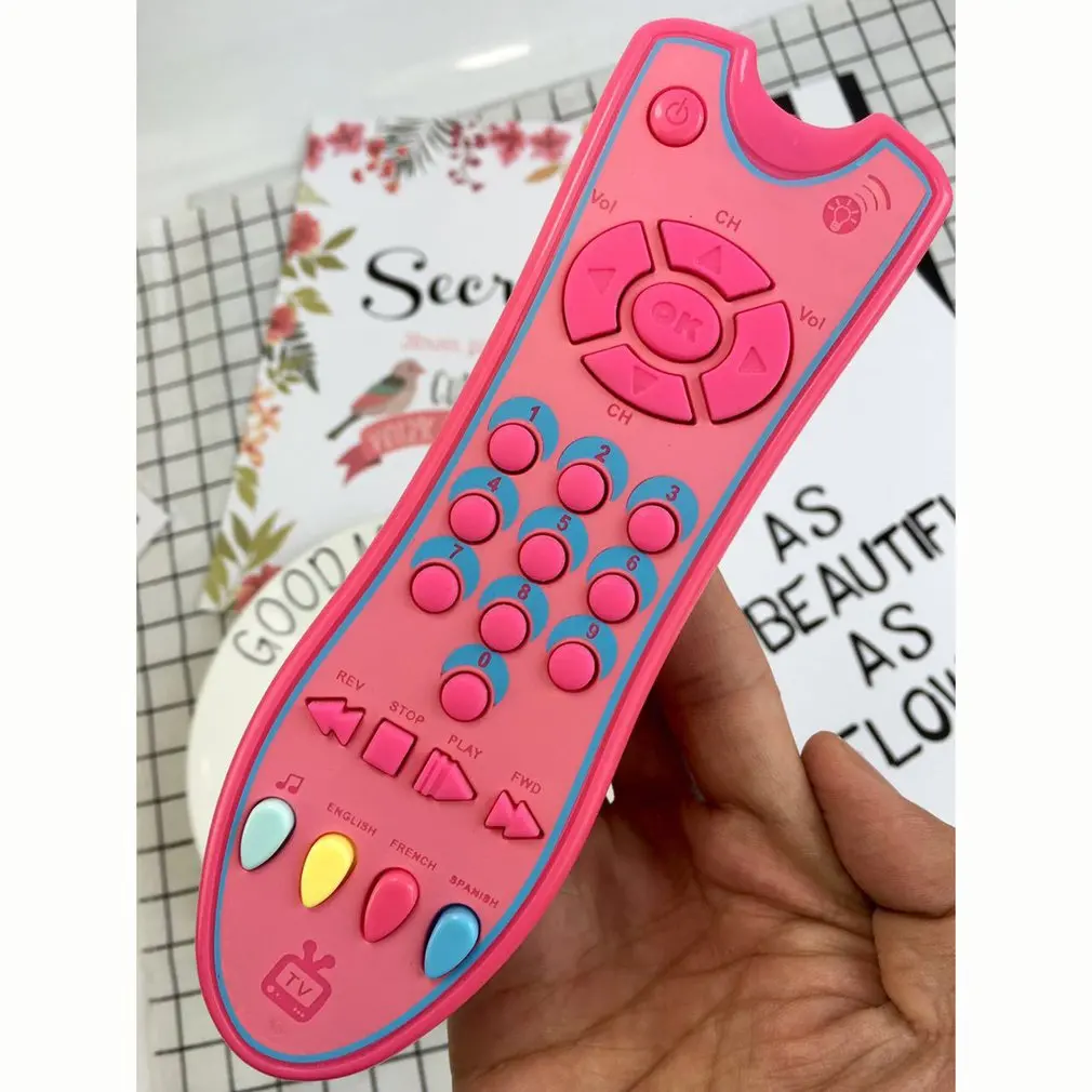 Colorful Music Mobile Phone TV Remote Control Early Educational Toys Electric Numbers Remote Learning Machine Toy Baby Toys Gift