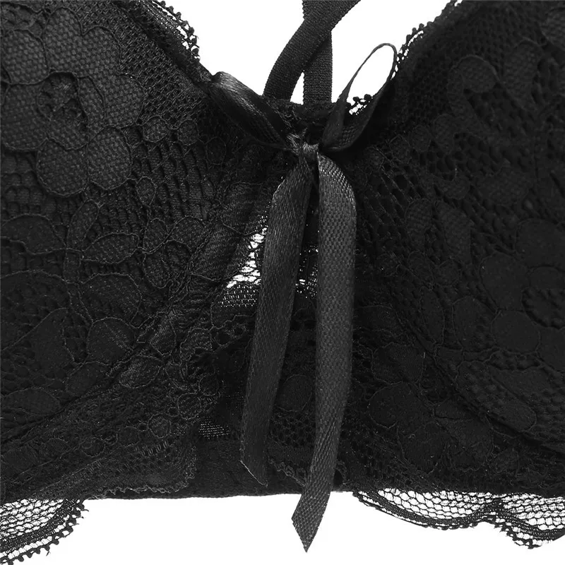 Sexy Lace Bralette Fashion Racerback Floral Bras For Women B C Cup Underwire Lingerie Bralette Female Bow Brallete Brassiere