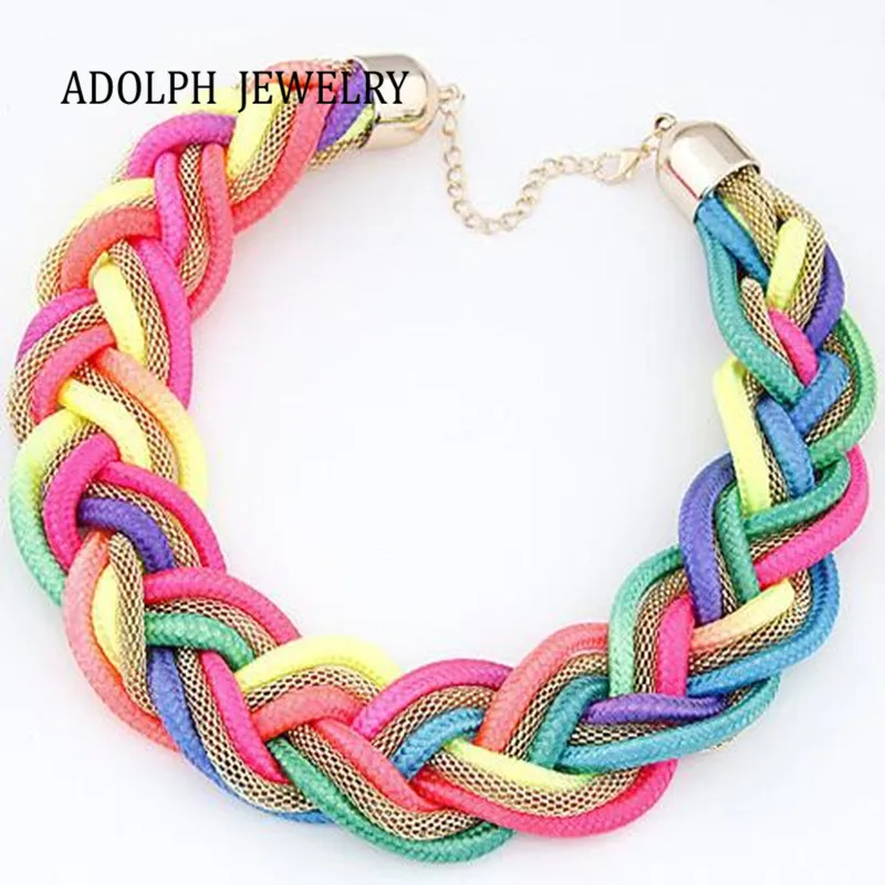

ADOLPH Jewelry wholesale for women maxi necklace 2015 new design fashion Alloy collar statement necklace 6 color S41