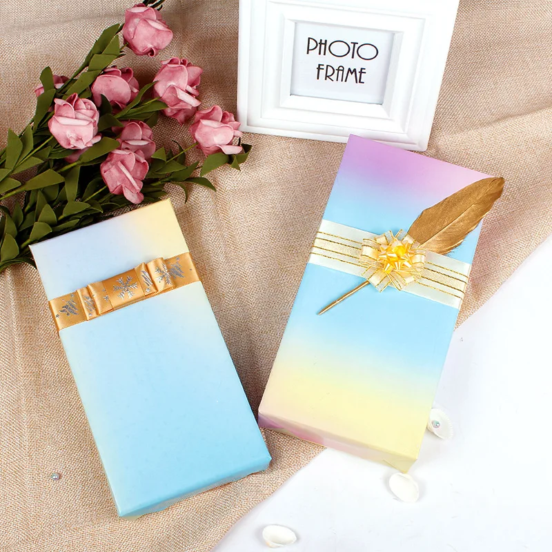 

50x70cm Gift Gradient Color Wrapping Paper Roll for Wedding Kids Birthday Holiday Baby Shower Gift Wrap Craft Paper Decor Gifts