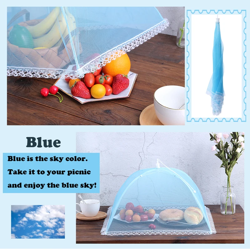 6 или 4 шт Всплывающие крышки для еды зонтик кухонный сетчатый экран крышка для еды палатки большой открытый пикник сетевой протектор