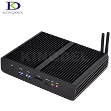 Windows10 Intel 4-й Mini itx PC i7 4500U/4510U 16/512 HTPC Intel Безвентиляторный Компьютер Ultra HD 4 К 2 * Gigabit LAN + 2 * HDMI + SPDIF