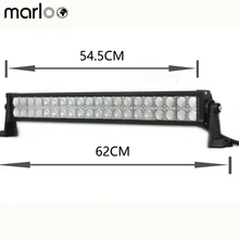 Marloo 36 W 72 W 120 W 180 W Fila Dupla Levou Bar feixe de Luz de Combinação offroad 4×4 4WD ATV SUV Caminhão Trator 12 V 24 V Conduziu a Luz do Trabalho Bar