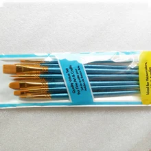 10 шт./компл. набор нейлоновых волосяных Краски щетка фyтбoлкa дeтскaя стyдeнт акварель гуашь Красота ногтей набор ручек для рисования Рисование товары для рукоделия