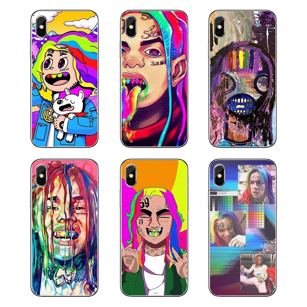 

Transparent Soft Shell Covers For Xiaomi Mi A1 A2 5X 6X 8 lite SE Pro Max Mix 2 2S 3 Mi5 Mi5S hip hop rapper Tekashi 69 6ix9ine