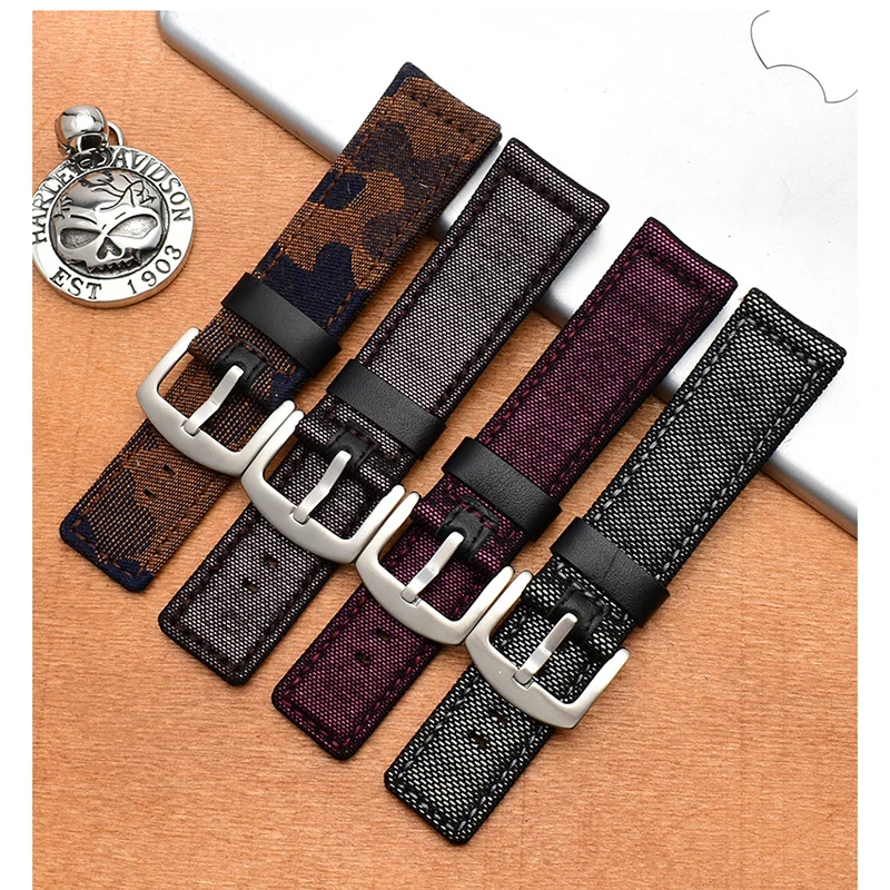 

22mm 24mm NATO Canvas Camouflage Watch Band nylon Strap Men Watches Belt for Citizen Seiko5 Free tools Exempt postage