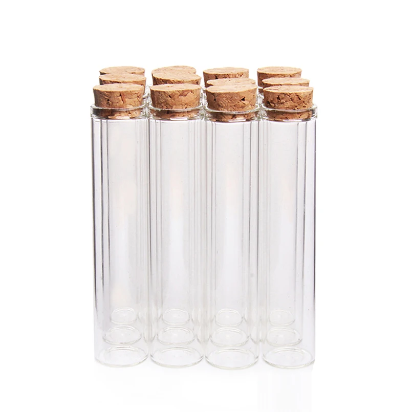 60pcs/lot Tiny Wishing Bottles Jars Clear Sample Vials with Cork Empty