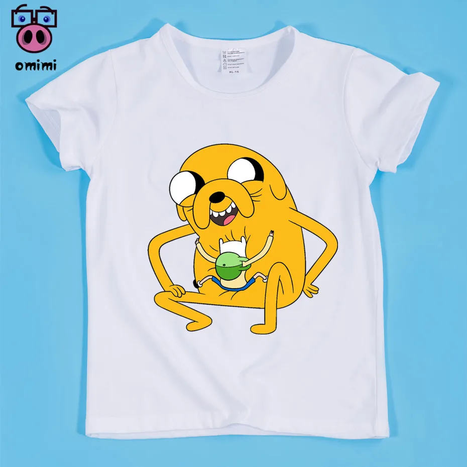 Футболка для мальчиков и девочек в стиле Время приключений Харадзюку на рост 85 145