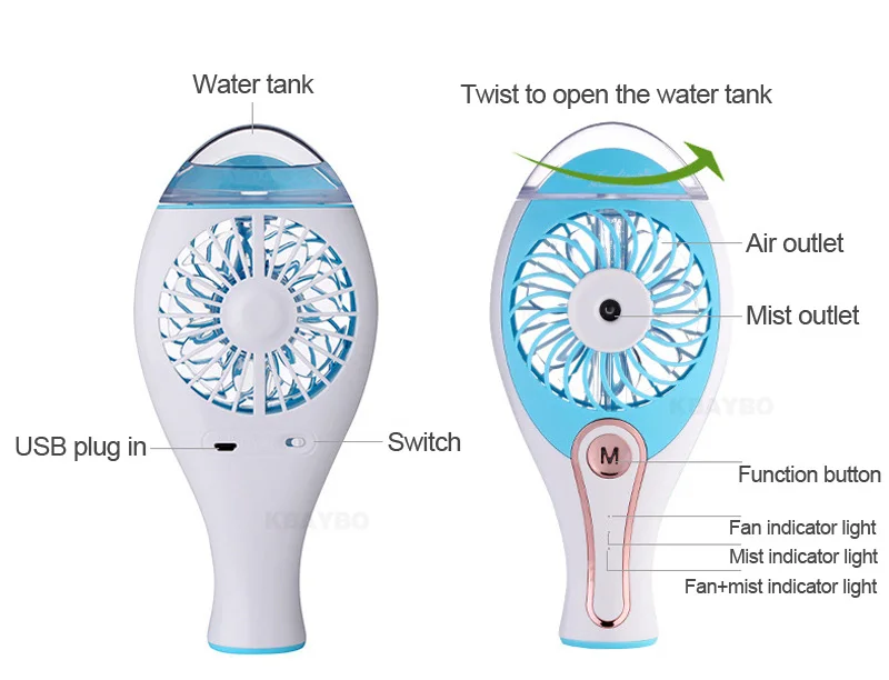 USB мини портативный кондиционер кулер ручной водяной туман прекрасный вентилятор для домашнего офиса путешествия