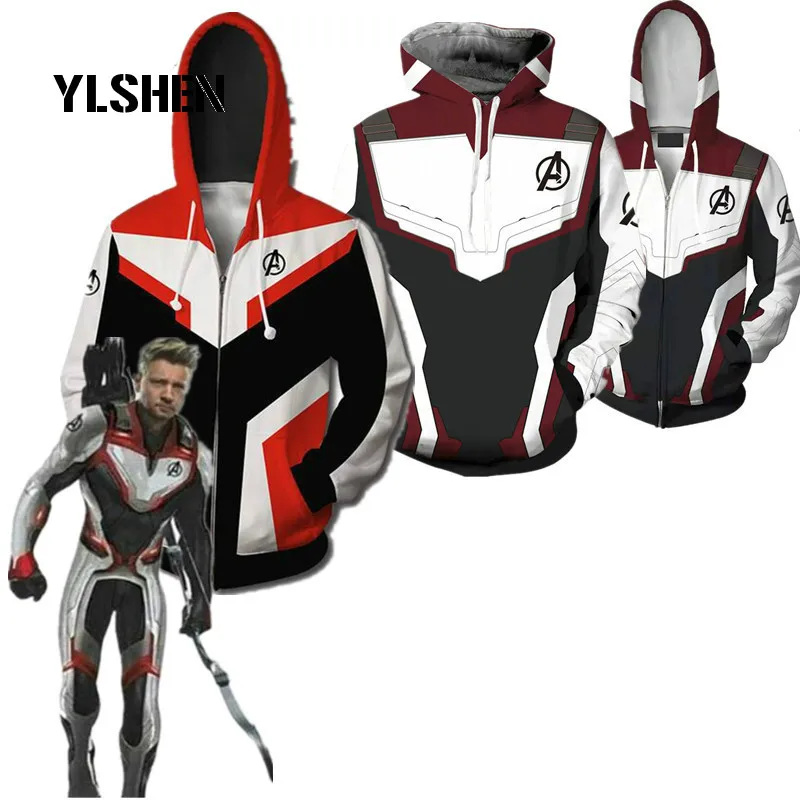 Avengers Endgame Jacket Hoodie Avengers Cosplay Costumes Sweater Spiderman Costume Sweatshirt Harry Potter Suit Zeemeerminstaart