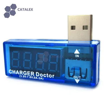 

USB Power Charger Current Voltage Tester 4-Digit Red Display 3.5~7V 0~3A Decetor