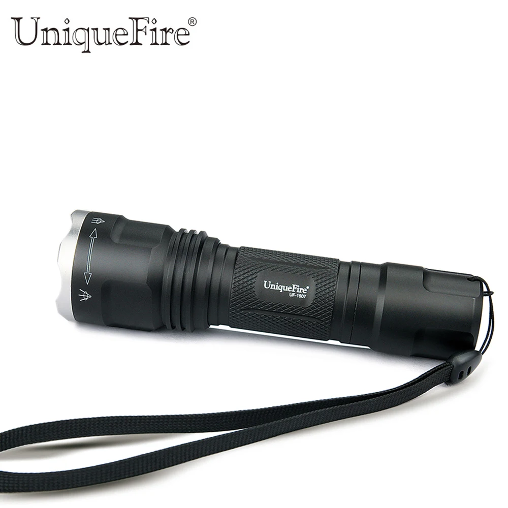 UniqueFire 1507 Zoomable LED Flashlight 940NM IR Led Bulb 20mm lens