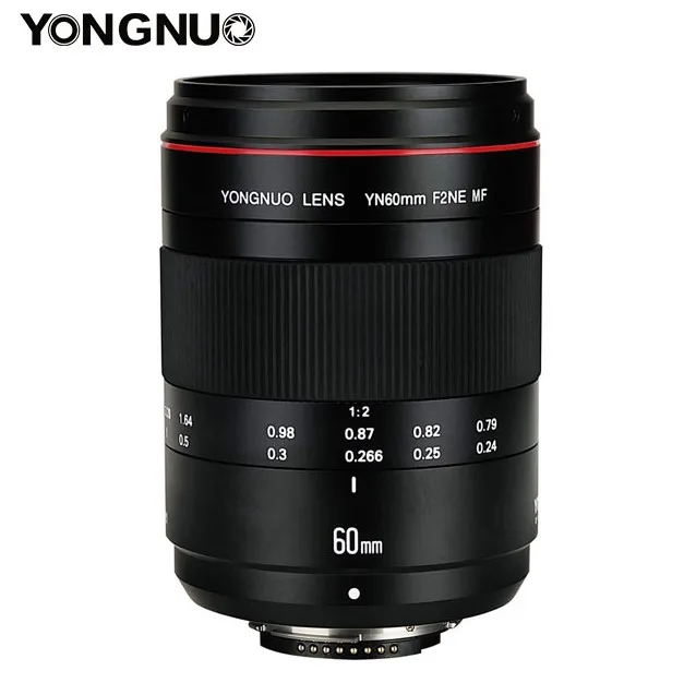 YONGNUO YN60mm F2Ne MF 0 234 м макрообъектив ручная фокусировка с расстоянием индикатор для