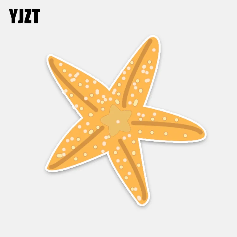 YJZT 12CM*12.7CM Creativity Deep Sea Starfish PVC Decal Car Sticker Styling 5-0342 | Автомобили и мотоциклы