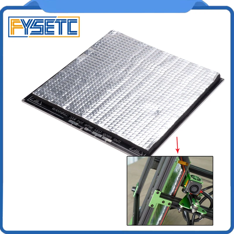 1 قطعة السرير التدفئة العزل القطن 200 ملليمتر/300 ملليمتر احباط ملصقا ذاتية اللصق العزل القطن 10 ملليمتر سمك طابعة 3d