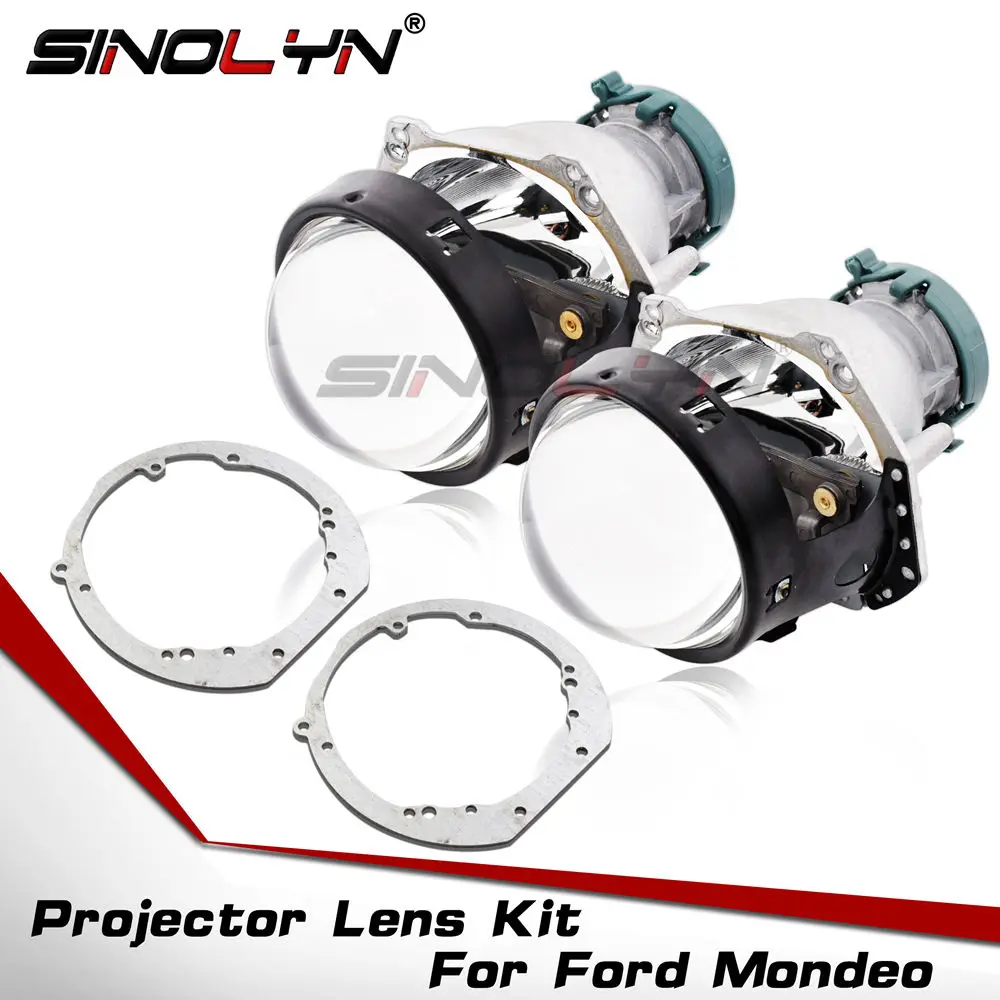 Линза для проектора Sinolyn Ford Mondeo Mk4 Hella 3R G5 объектив с рамой Биксеноновая линза фар