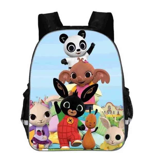  New Lovely Bear Printing Schoolbags Rabbit Cartoon Cute bing Teenage Backpack Bunny Bags for Girls  - 32979423771