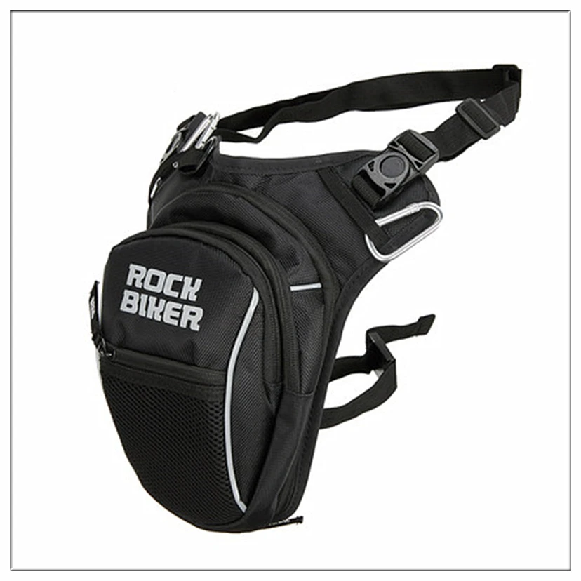 

ROCK BIKER Motorcycle Leg Bag Waterproof Motorbike black bags Moto Nylon waist bag Drop Belt Pouch Fanny Pack Belt Packs 2018