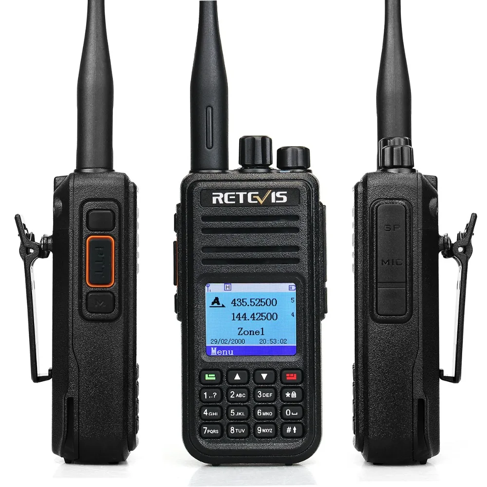 RETEVIS RT3S Dual Band DMR Digital Walkie Talkie (GPS) 5W VHF UHF DMR Radio Station Dual Time Slot Ham Radio Amador+ProgramCable RETEVIS RT3S Dual Band DMR Digital Walkie Talkie (GPS) 5W VHF UHF DMR Radio Station Dual Time Slot Ham Radio Amador+ProgramCable