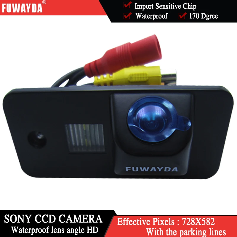 FUWAYDA Беспроводная SONY CCD Автомобильная камера заднего вида с направляющей для AUDI A3 S3 A4 S4 A6 A6L S6 A8 S8 RS4 RS6 Q7