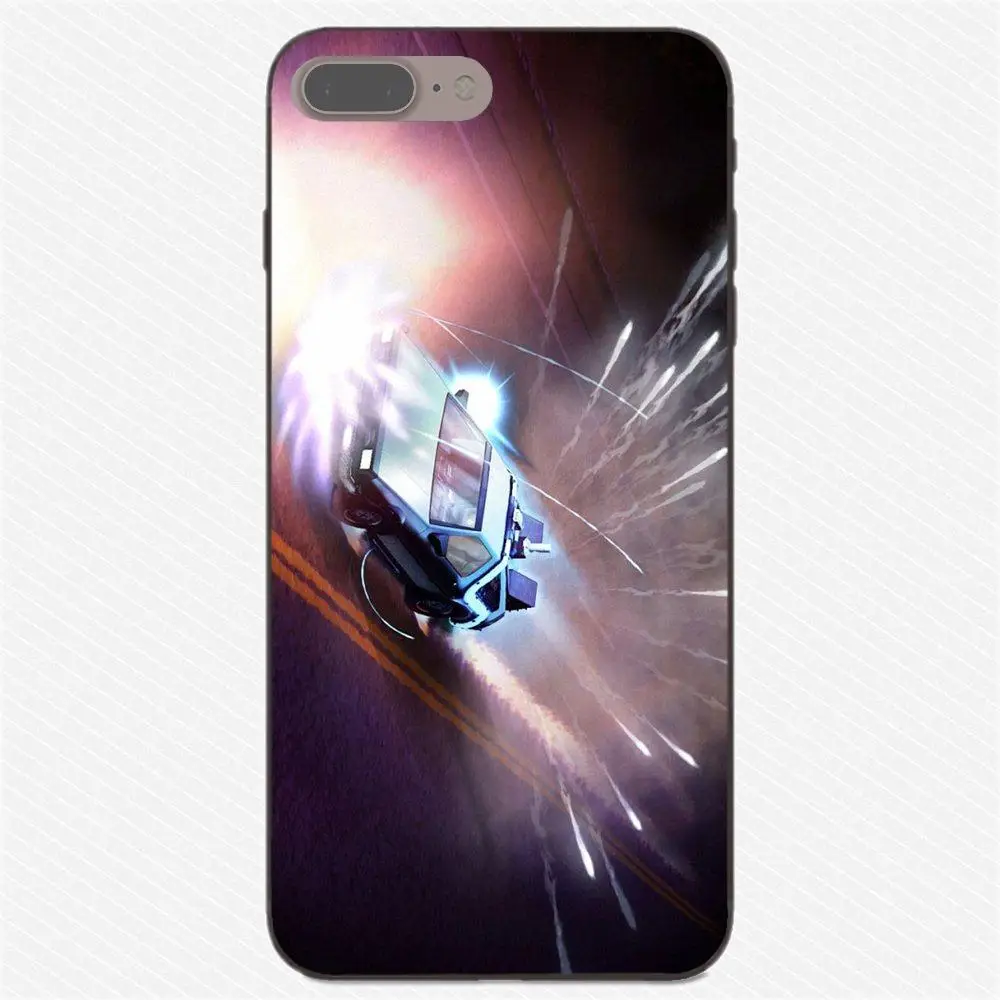 Мягкий Delorean автомобиль Назад в будущее ретро для Samsung Galaxy I9080 Note 4 8 9 S3 S4 S5 S6 S7 S8 S9 S10
