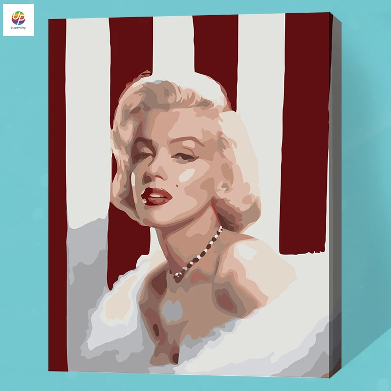 Famous Superstar Frameless Digital Painting By Numbers Acrylic Paint