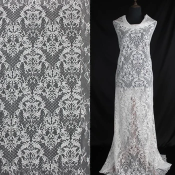 

10 Yards/ Lot 150 CM wide off white hot sale vantage look gorgeous calssic bride wedding gown dress French chantilly lace