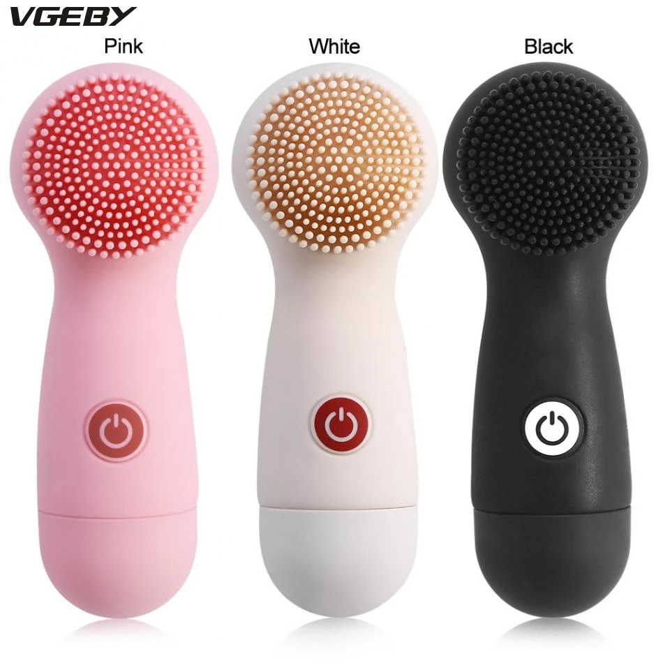 

Face Cleaner Spa Massage Waterproof Facial Clean Pore Clean Silicone Cleansing Brush Cleaner Facial Vibration Skin Care