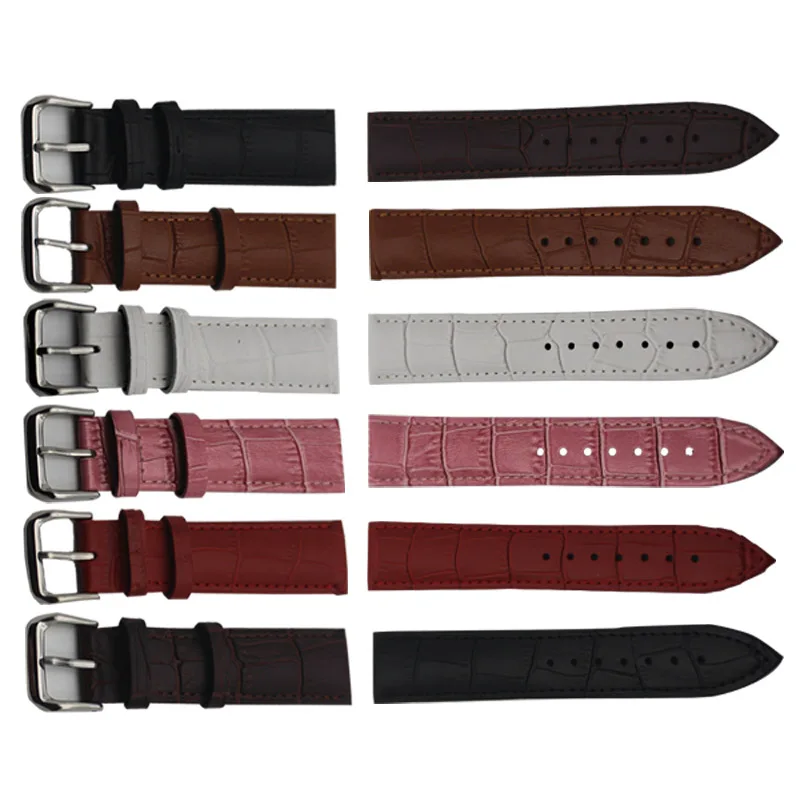 High quality men's leather watch leather strap 18MM 20 MM leather