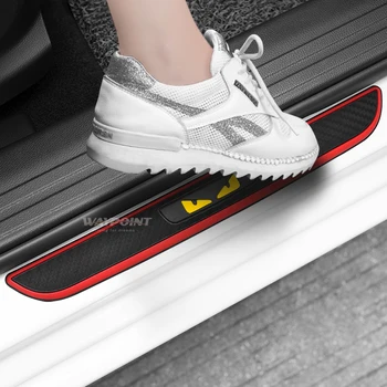 

Rubber Door sill scuff plate Guards Sills Welcome pedal for Hyundai Santa Fe ix35 ix25 i10 i20 i30 i40 sonata Ioniq Genesis Elan