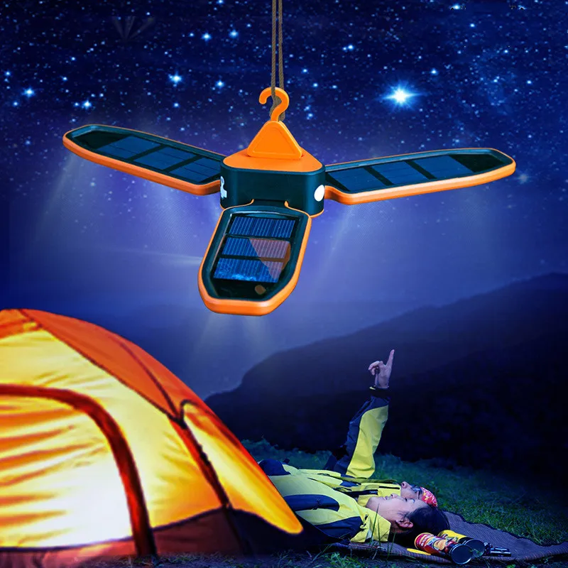 

CLAITE Solar Lantern Folding Suspended 18 LED Flood Light Lamp 3 Modes Rechargeable Outdoor Camping Tent Light Emergency Lamp
