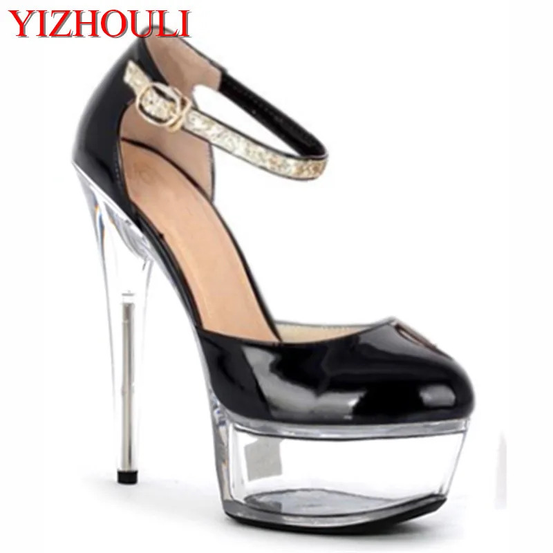 

Model stage banquet single shoes, spring new high heels, 15cm pole dance performance, dancing shoes