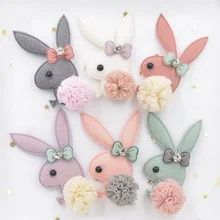 

Wholesale 48Pcs Plush Fabric Patch Cartoon Rabbit Applique for DIY Baby Clothing Hat Shawl Shoes Headwear Decor Accessories S63