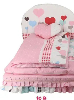 Кровать для влюбленных собак для маленьких собак, синяя, розовая Подушка принцессы, одеяло, подушка, комплекты постельного белья для домашних животных, кошек, чихуахуа, Йоркских пуделей, Мопсов - Цвет: Pink