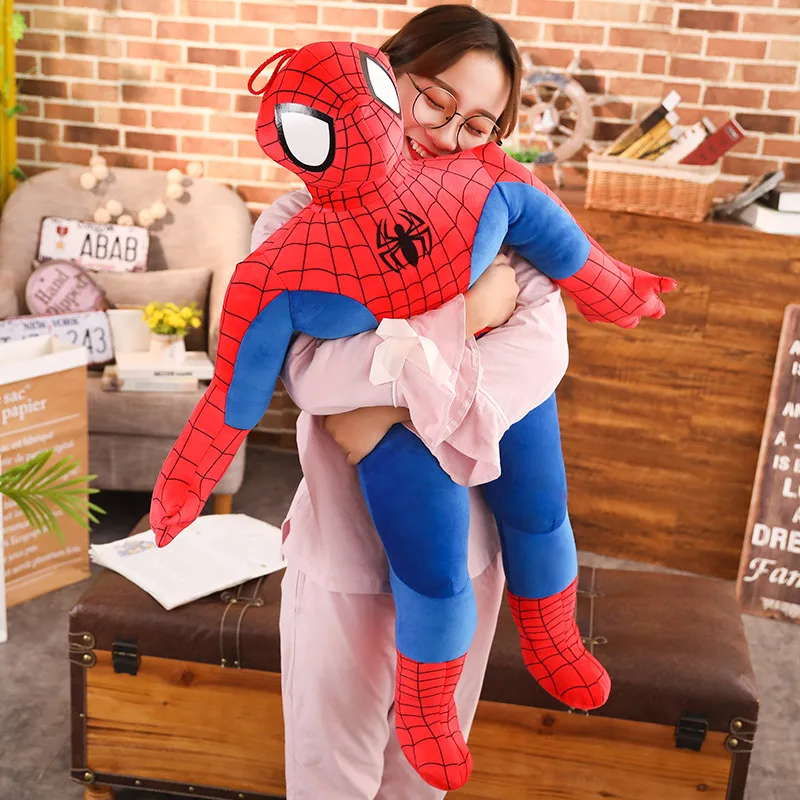 50/100 см мягкие супер герой Капитан Америка "Человек-паук" Плюшевые игрушки «Мстителей» куклы для детей на день рождения, рождественский подарок