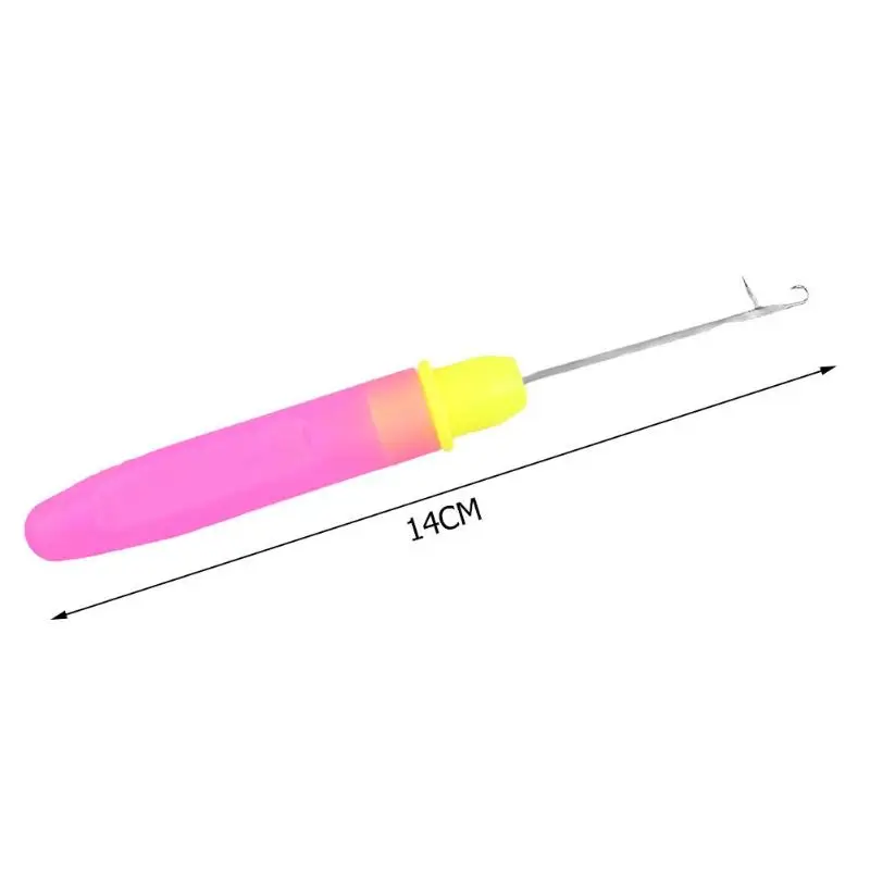 Пластиковая ручка свитер ковер крючком с язычком швейные иглы Набор для женщин инструменты для изготовления подарка «сделай сам» инструменты для вязания