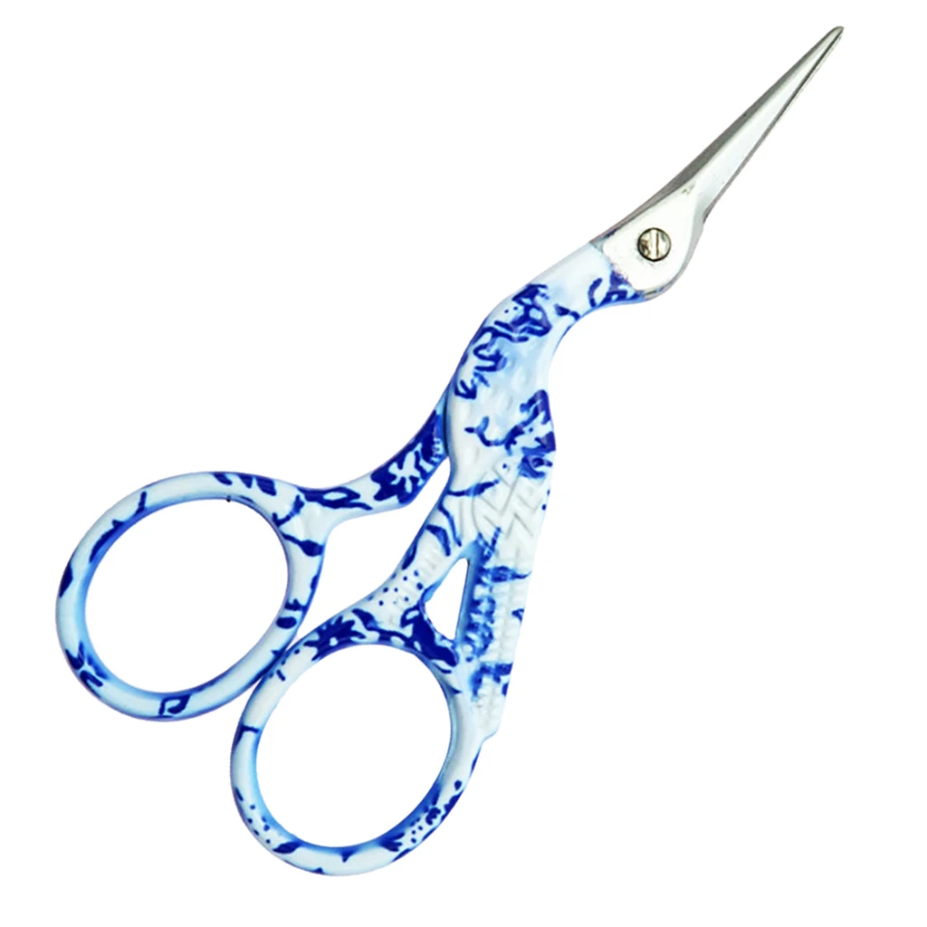 fityle Vintage Crane Shape Stainless Steel Scissor Cutter for Tailor Embroidery Sewing Cross Stitch 2 Sizes