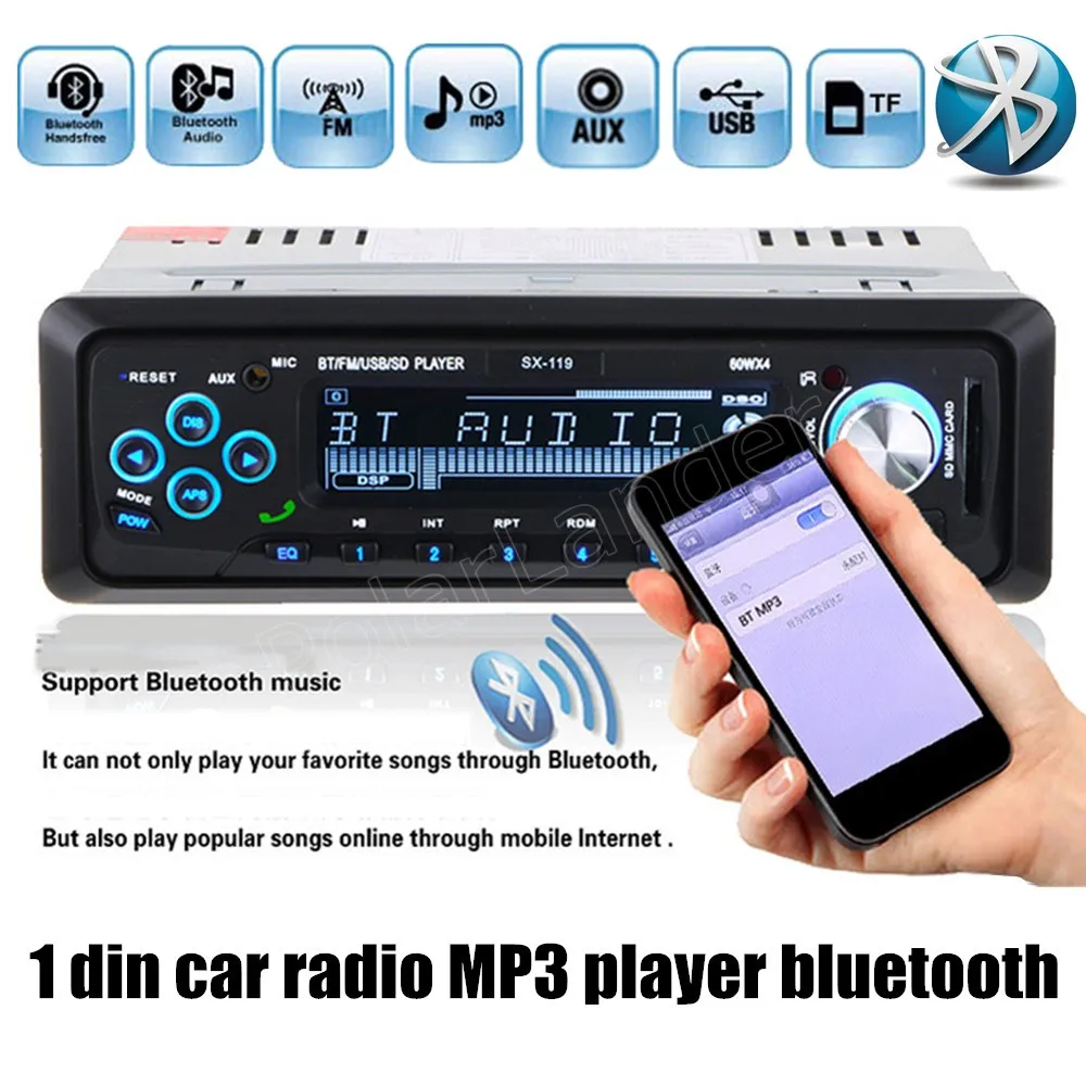 best selling Auto Audio Stereo MP3 Player Support FM SD AUX USB bluetooth handsfree remote control