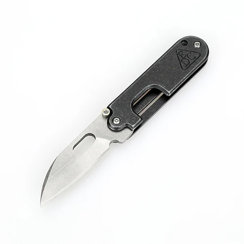 Stone wash pointed Swayboo мини открытый складной нож из нержавеющей стали, вымытый брелок, кулон, форма гороха, нож - Цвет: Stone wash pointed