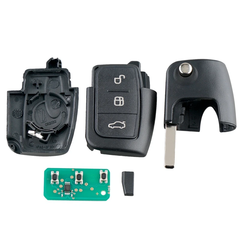 Интеллектуальный Автомобильный ключ дистанционного управления 3 кнопки подходят для Ford Focus Fiesta 2013 Fob чехол 433 МГц