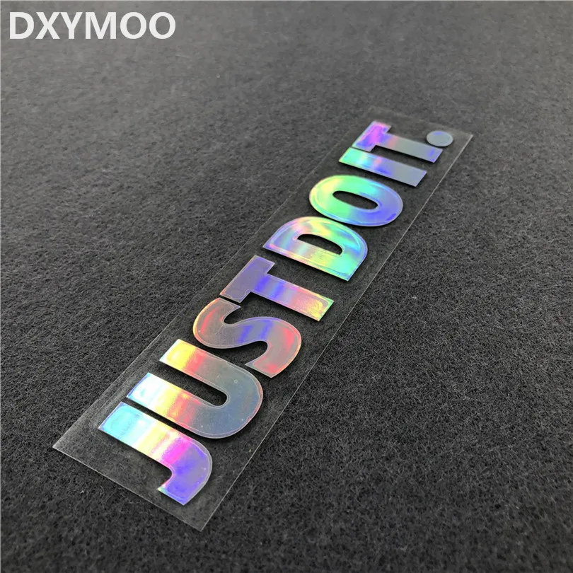 

Car Styling Vinyl Decal Tape Sports Letters Just Do It Passion Colorful Motorcycle Wheel modified Sticker