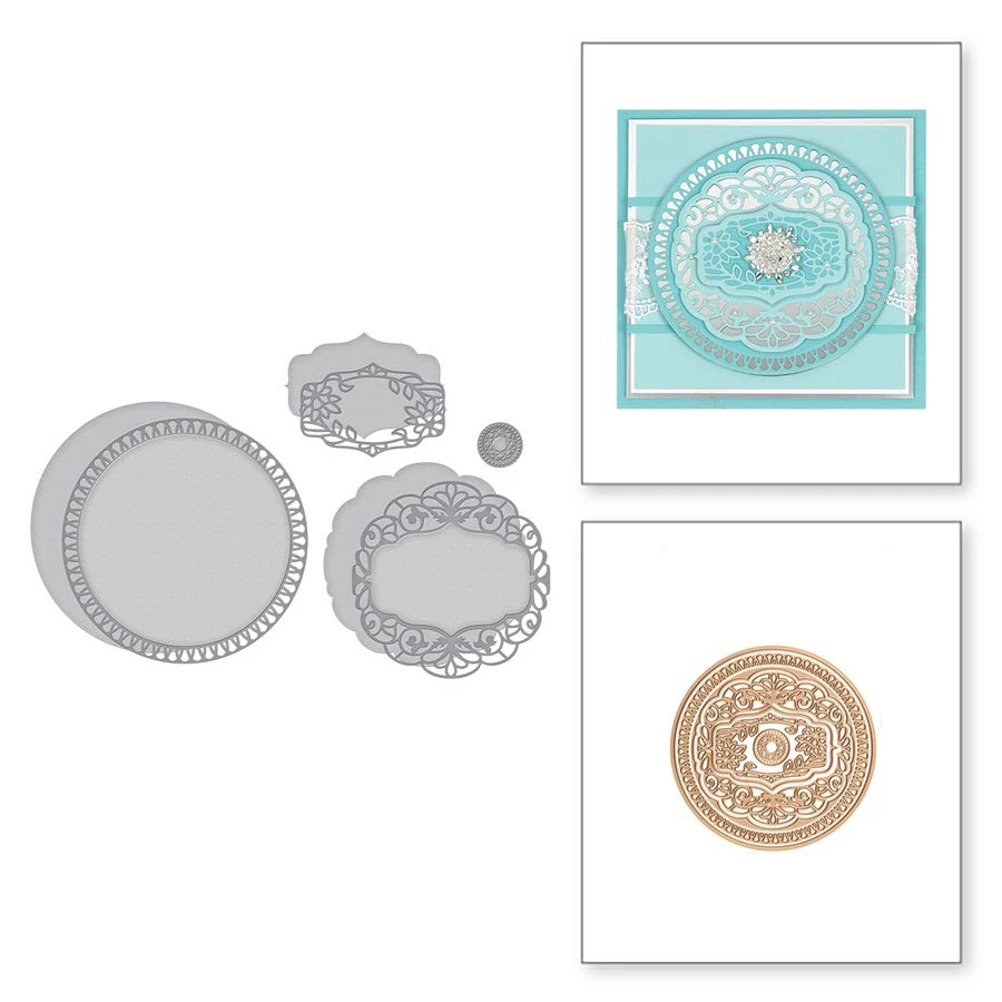 

Circle Frame Metal Cutting Dies Stencil for DIY Scrapbooking Embossing Photo Album Decoration Paper Cards Handcraft Die Cut